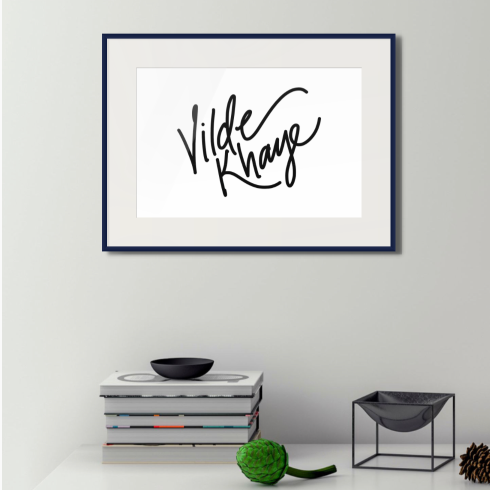 "Vilde Khaye" 12 x 18 Letterpress Printed