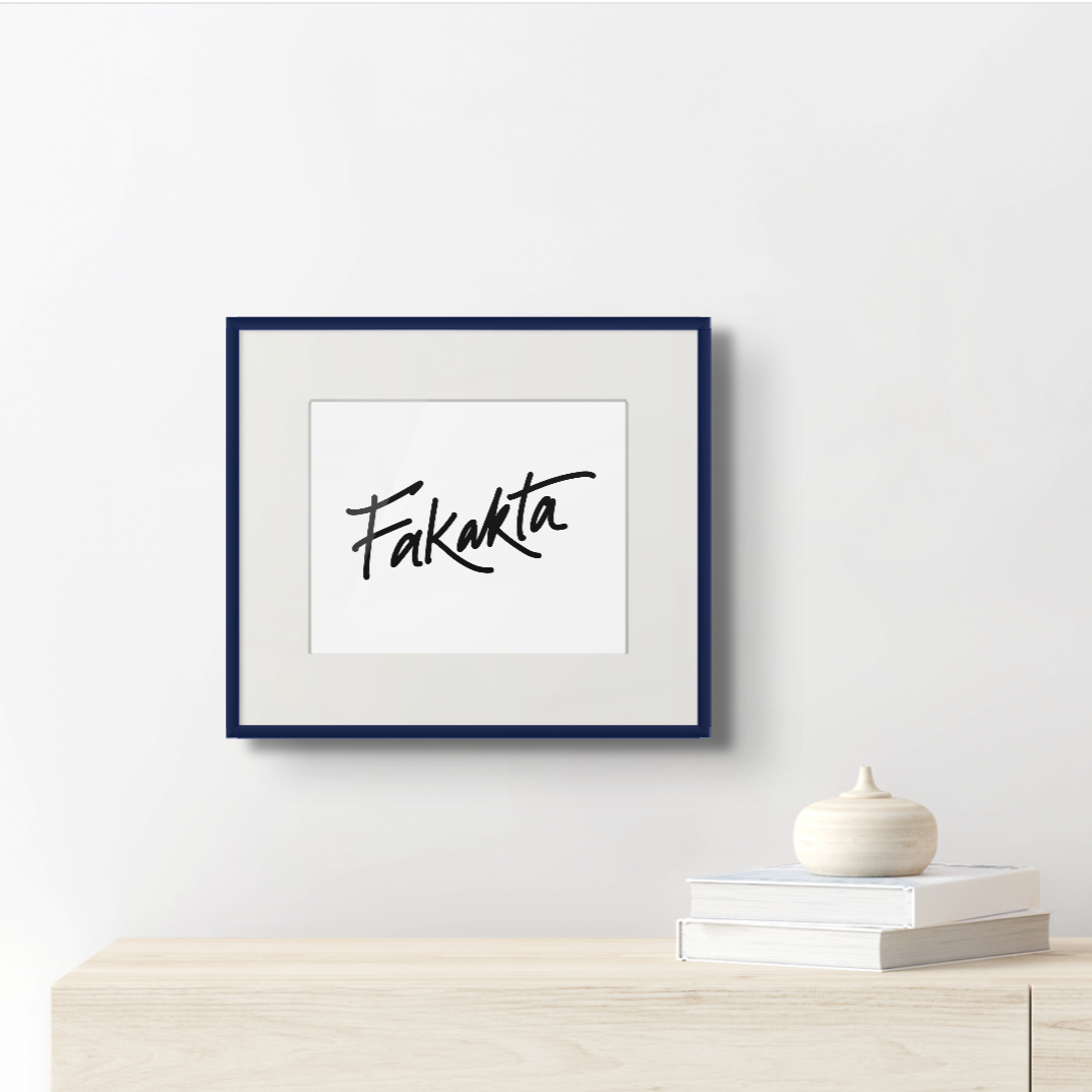 "Fakakta" 8 x 10 Inkjet Printed