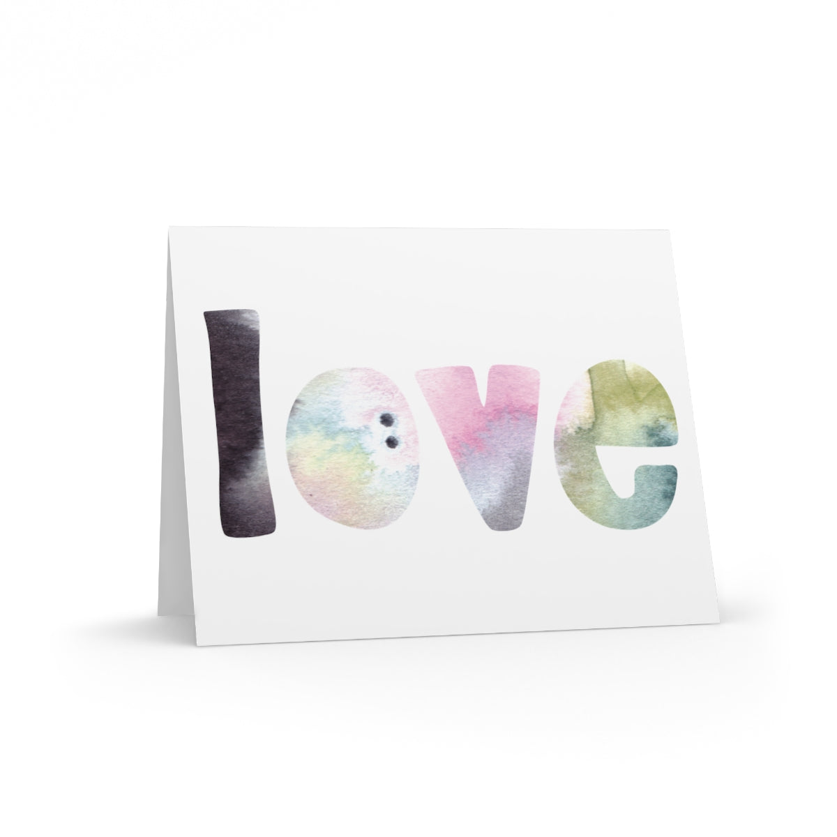 Watercolor Blank Cards- English , Set of 8