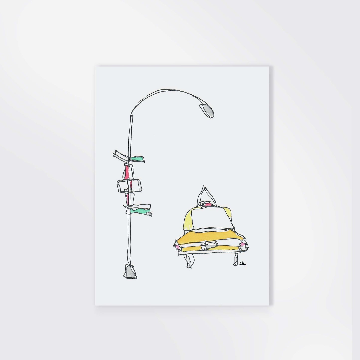 5x7 "TAXI" PRINT