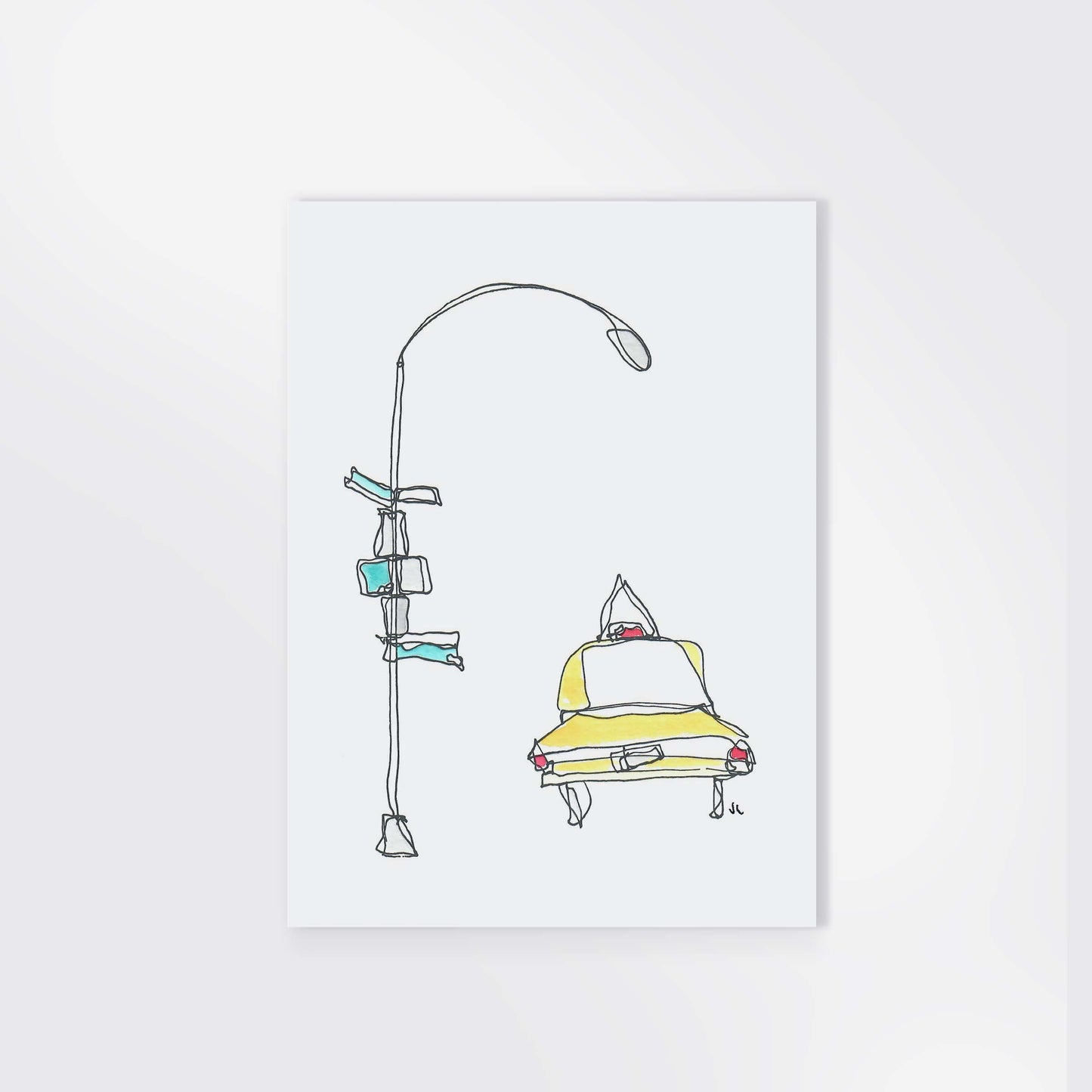 5x7 "TAXI" PRINT